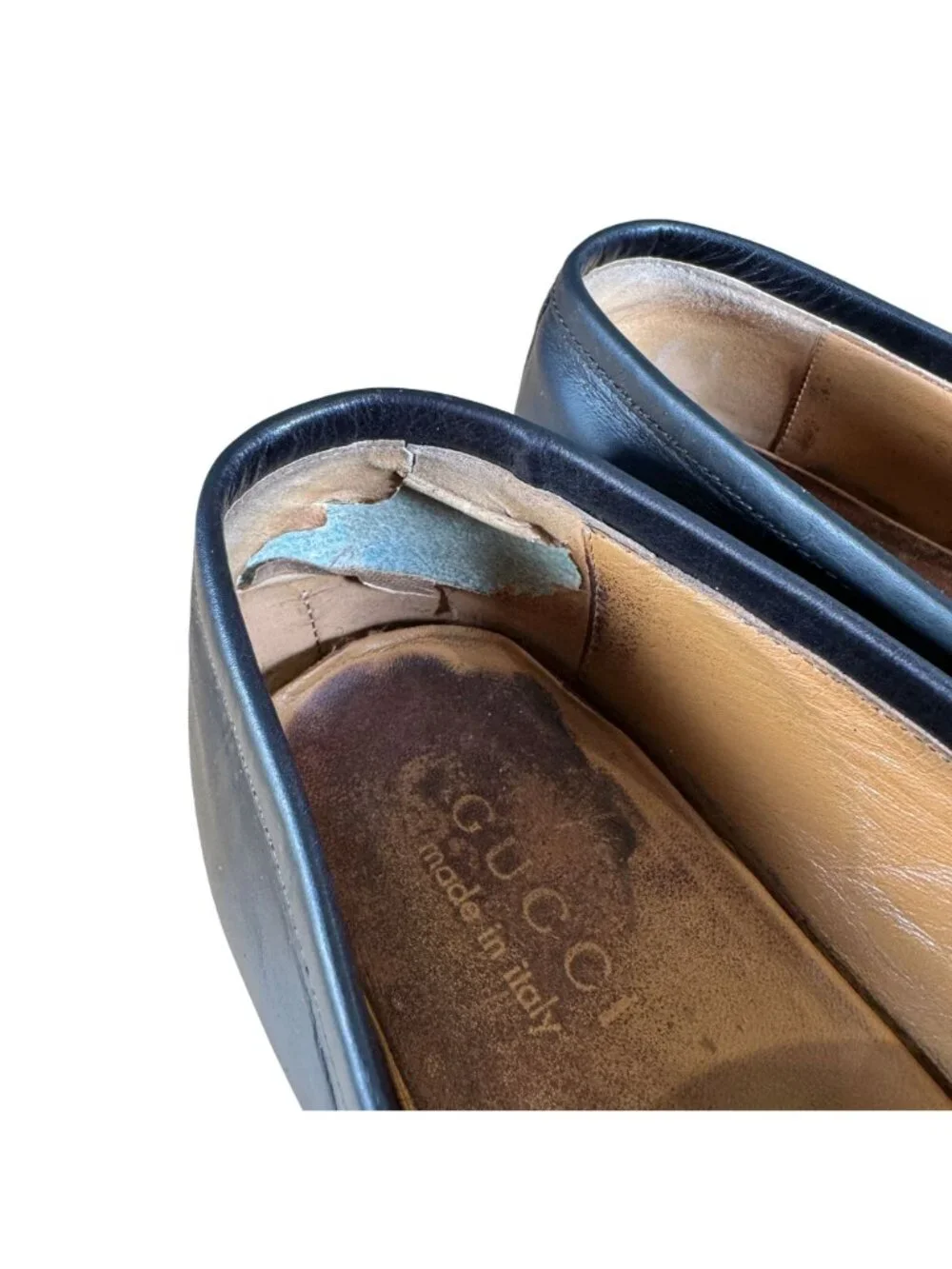 Gucci Men's Black Slip On Leather Horsebit Loafer Moccasin Size EU 8.5 US 9